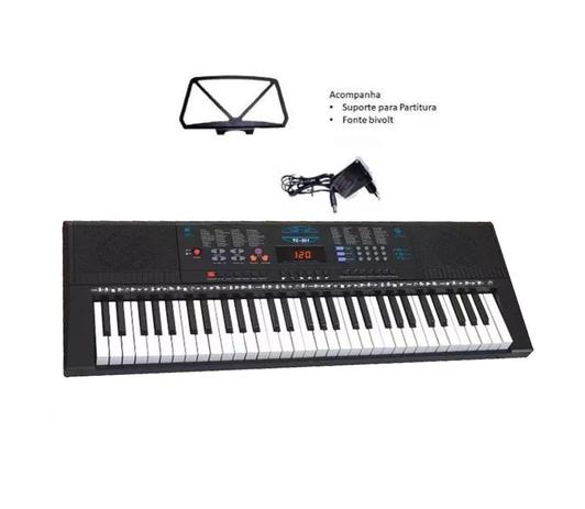 Teclado Musical Estudante Spring Tc 261 61 Teclas + Fonte + Menor preço em Teclado Musical Estudante Spring Tc 261 61 Teclas + Fonte +
