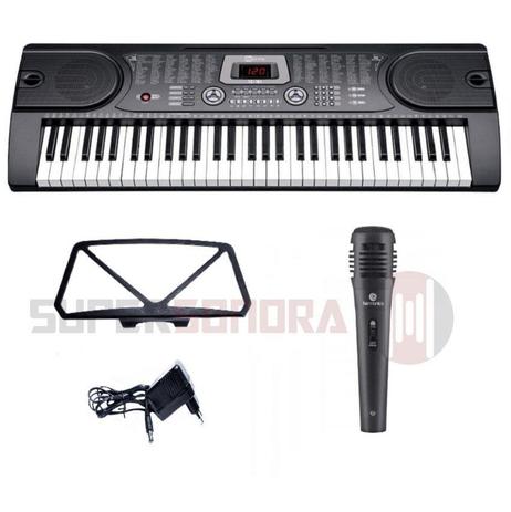 Teclado Musical Spring TC-161 - 61 Teclas + Microfone + Fonte + Suporte Partitura / 220V Menor preço em Teclado Musical Spring TC-161 - 61 Teclas + Microfone + Fonte + Suporte Partitura / 220V