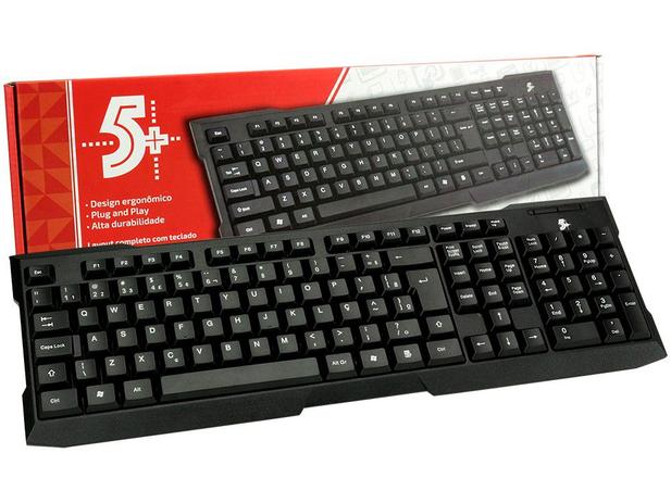 Teclado Numérico 5+ 015-0041 USB ABNT2 – Preto