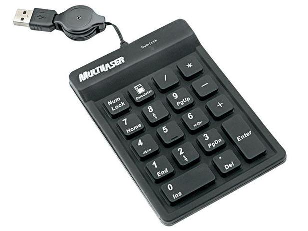 Teclado Numérico para Notebook USB - Multilaser TC096