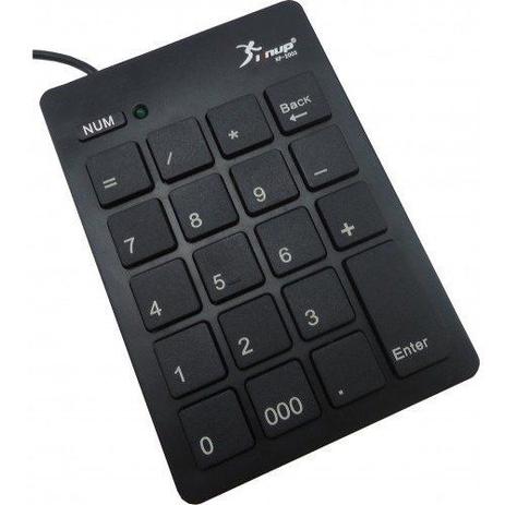 Menor preço em Teclado Numérico USB KP-2003 KNUP  Preto