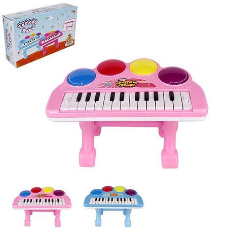 TECLADO / PIANO MUSICAL INFANTIL FAZENDINHA COM LUZ A PILHA NA