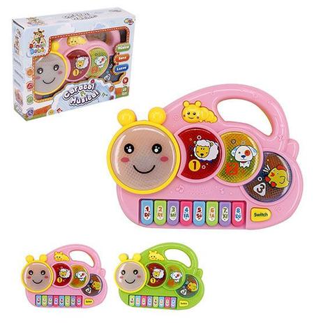 Teclado/piano musical infantil caracol lesmucha colors com luz a pilha na caixa wellkids Menor preço em Teclado/piano musical infantil caracol lesmucha colors com luz a pilha na caixa wellkids