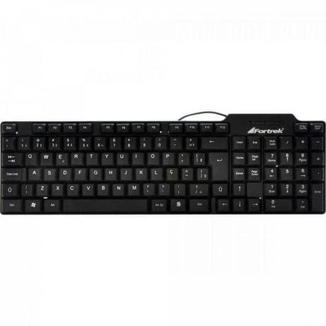 Teclado Standard USB SKL-106 Preto FORTREK Menor preço em Teclado Standard USB SKL-106 Preto FORTREK
