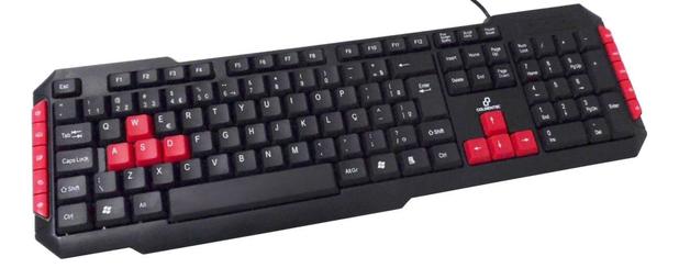 Teclado USB Goldentec GT TGaming Preto/Vermelho - Goldentec acessorios Menor preço em Teclado USB Goldentec GT TGaming Preto/Vermelho - Goldentec acessorios