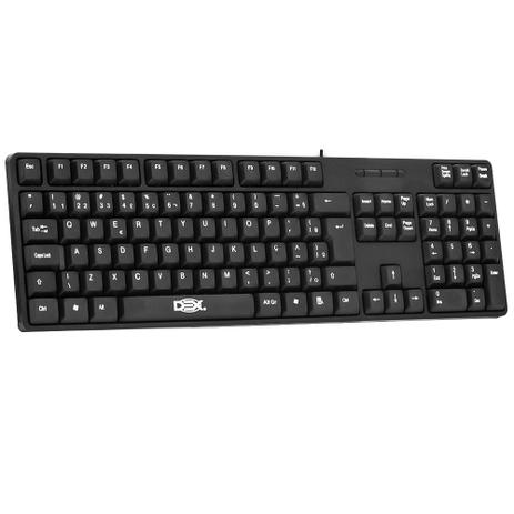 Teclado Usb Standard Slim Preto Com Garantia DEX LTK-659 Menor preço em Teclado Usb Standard Slim Preto Com Garantia DEX LTK-659