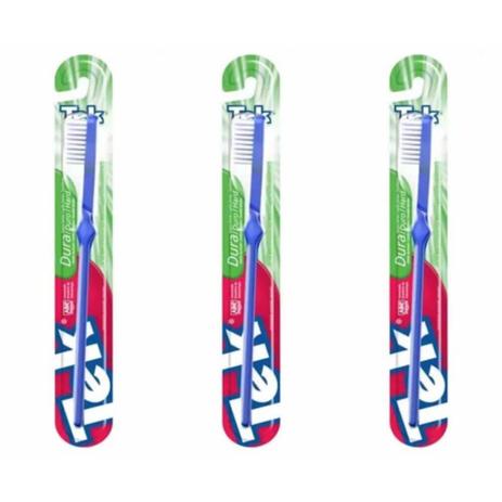 Tek Escova Dental Dura (Kit C/03) Menor preço em Tek Escova Dental Dura (Kit C/03)
