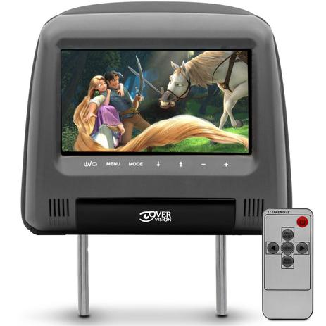Tela Encosto Cabeça 7 Polegadas LCD TFT Standard Touch Com Controle Remoto Grafite Modelo Escravo - Overvision é ruim? Tela Encosto Cabeça 7 Polegadas LCD TFT Standard Touch Com Controle Remoto Grafite Modelo Escravo - Overvision é boa?