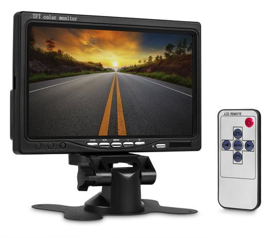 Tela Monitor 7 Pol Portátil P/ Camera Ré Dvd P/ 2 Cameras Carro /casa Controle - Estary Menor preço em Tela Monitor 7 Pol Portátil P/ Camera Ré Dvd P/ 2 Cameras Carro /casa Controle - Estary