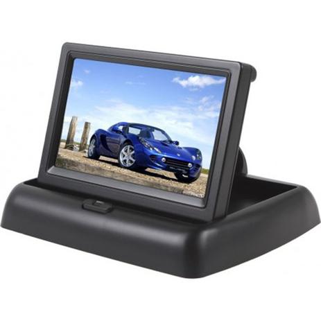 Tela Retratil 4,3 Monitor Veicular Lcd para Camera Re - Car rear Menor preço em Tela Retratil 4,3 Monitor Veicular Lcd para Camera Re - Car rear
