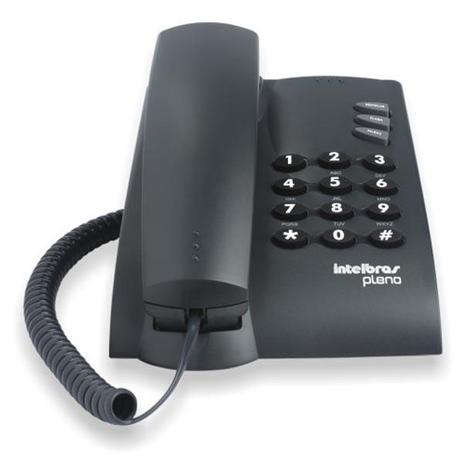 Telefone C/ Fio Pleno sem Chave de Bloqueio Preto- INTELBRAS Menor preço em Telefone C/ Fio Pleno sem Chave de Bloqueio Preto- INTELBRAS