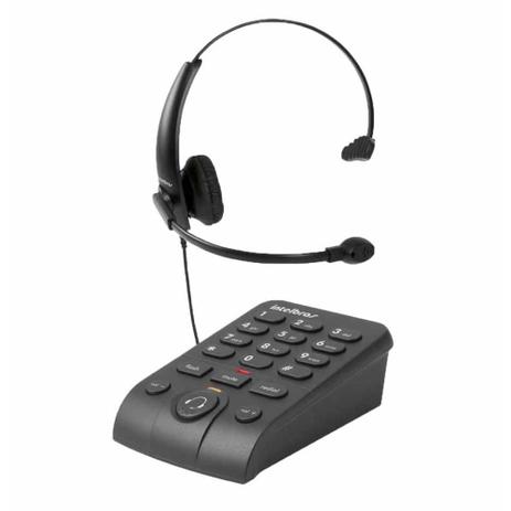 Telefone c/headset preto hsb 50 / un / intelbras Menor preço em Telefone c/headset preto hsb 50 / un / intelbras