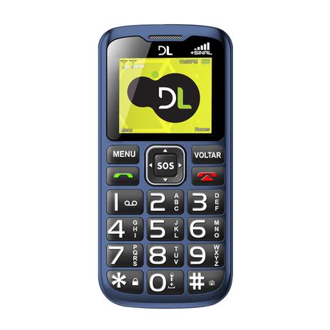 Telefone Celular DL YC120AZU Dual Sim 32 Mb Rádio FM Azul Menor preço em Telefone Celular DL YC120AZU Dual Sim 32 Mb Rádio FM Azul
