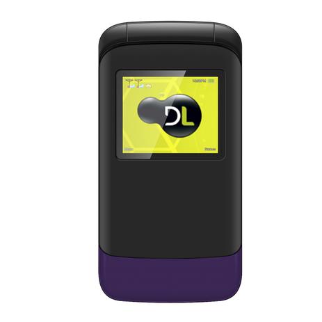 Telefone Celular Flip DL YC230ROX Dual Sim Rádio FM Preto E Roxo Menor preço em Telefone Celular Flip DL YC230ROX Dual Sim Rádio FM Preto E Roxo