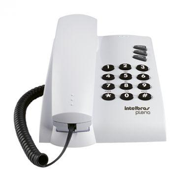 Telefone Com Fio e Chave 3 Funções Pleno Branco Intelbras Menor preço em Telefone Com Fio e Chave 3 Funções Pleno Branco Intelbras