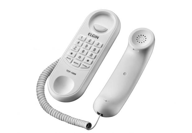 Telefone com Fio Gondola Redial Flash Pause Tcf 1000 Branco Elgin Menor preço em Telefone com Fio Gondola Redial Flash Pause Tcf 1000 Branco Elgin