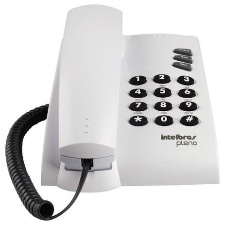 Telefone com Fio Intelbras Pleno sem Chave Cinza Artico (000001035957) Menor preço em Telefone com Fio Intelbras Pleno sem Chave Cinza Artico (000001035957)