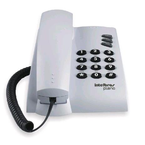 Telefone com Fio Pleno Cinza - Intelbrás - Intelbras Menor preço em Telefone com Fio Pleno Cinza - Intelbrás - Intelbras