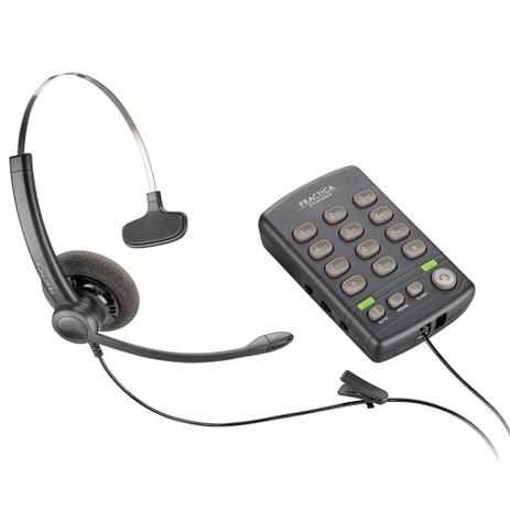 Telefone com Headset Monoauricular Practica T110 Plantronics Menor preço em Telefone com Headset Monoauricular Practica T110 Plantronics