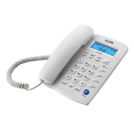 Telefone De Mesa Com Fio Elgin TCF3000 C/ Identificador Cinza Menor preço em Telefone De Mesa Com Fio Elgin TCF3000 C/ Identificador Cinza