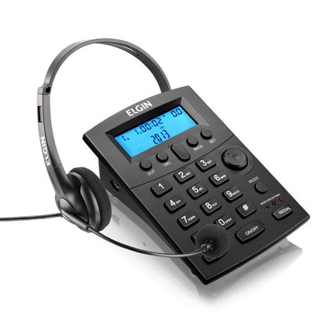 Telefone Headset HST 8000 c/ Teclado Id. de Chamadas p/ Telefonista Telemarketing - Elgin Menor preço em Telefone Headset HST 8000 c/ Teclado Id. de Chamadas p/ Telefonista Telemarketing - Elgin