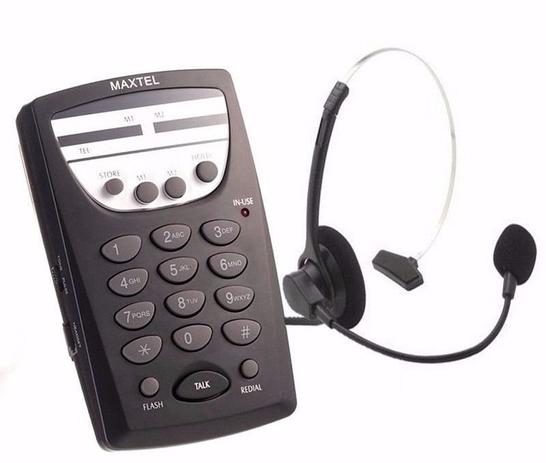 Telefone Headset Profissional Telemarketing C/ Fone Articulado MT-108 Maxtel Menor preço em Telefone Headset Profissional Telemarketing C/ Fone Articulado MT-108 Maxtel