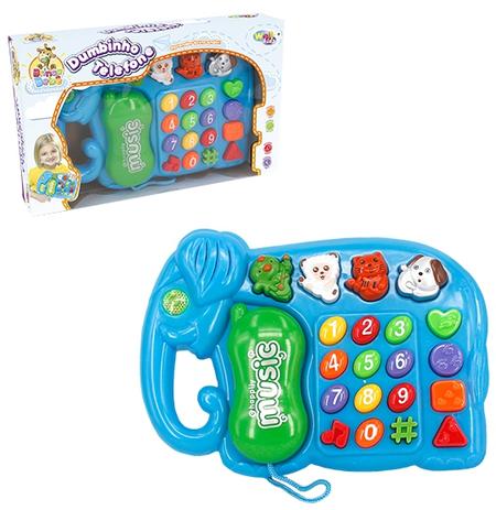 Telefone musical infantil elefante bumbinho com luz a pilha na caixa wellkids - Wellmix é boa?