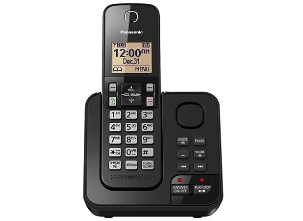 Menor preço em Telefone Panasonic sem fio KX-TGC360 com atendedor de chamadas