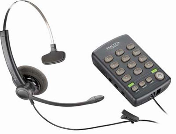 Telefone RJ11 com headset mono Practica T110 Plantronics Menor preço em Telefone RJ11 com headset mono Practica T110 Plantronics