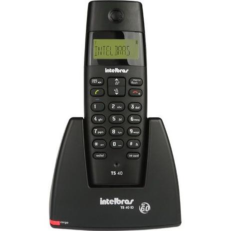 Telefone s/ fio digital 1,9ghz c/ ident.de chamadas - preto - Intelbras Menor preço em Telefone s/ fio digital 1,9ghz c/ ident.de chamadas - preto - Intelbras