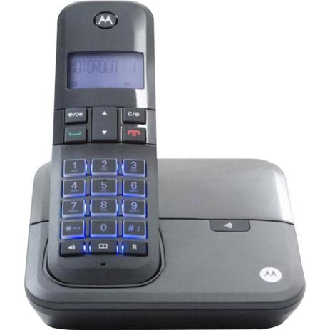 Telefone s/Fio Motorola Digital c/Identificador de Chamadas e Viva-Voz MOTO4000 Menor preço em Telefone s/Fio Motorola Digital c/Identificador de Chamadas e Viva-Voz MOTO4000