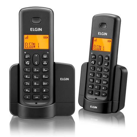 Telefone Sem Fio Elgin TSF8002 + 1 Ramal Viva Voz Preto Menor preço em Telefone Sem Fio Elgin TSF8002 + 1 Ramal Viva Voz Preto