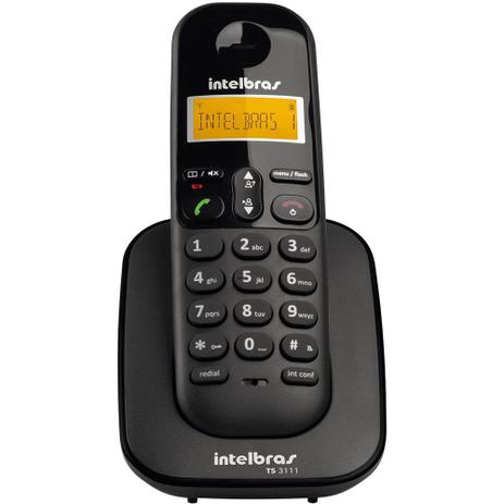 Telefone sem Fio Intelbras TS3111 Ramal Preto Menor preço em Telefone sem Fio Intelbras TS3111 Ramal Preto
