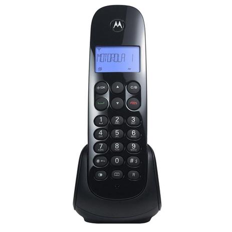 Telefone sem Fio Motorola 700 Preto Dect 6.0 com Identificador de Chamadas