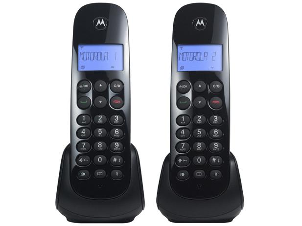 Telefone Sem Fio Motorola MOTO700-MRD2 1 Ramal - Identificador de Chamada Preto