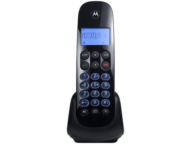 Telefone Sem Fio Motorola MOTO750-SE - Identificador de Chamada Viva Voz Preto