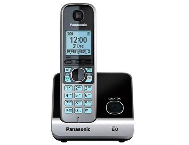 Telefone sem Fio Panasonic, KX-TG6713LBB, Preto e Prata, 2 Ramais Menor preço em Telefone sem Fio Panasonic, KX-TG6713LBB, Preto e Prata, 2 Ramais