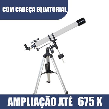 Telescópio Refrator F90070EQ Equatorial Constellation - Greika Menor preço em Telescópio Refrator F90070EQ Equatorial Constellation - Greika