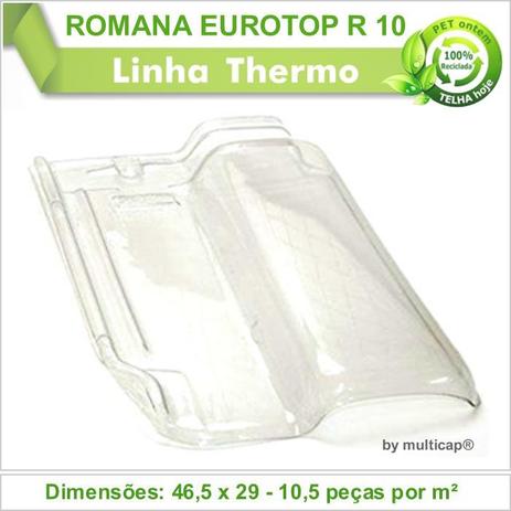 Telha PET Romana Eutorop R 10 390 Kit 14 Telha(s) - Multicap telhas Menor preço em Telha PET Romana Eutorop R 10 390 Kit 14 Telha(s) - Multicap telhas