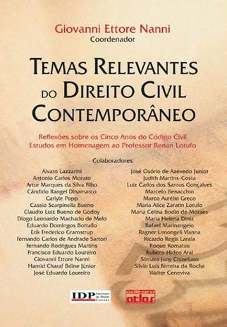 Temas Relevantes Do Direito Civil Contemporâneo Menor preço em Temas Relevantes Do Direito Civil Contemporâneo
