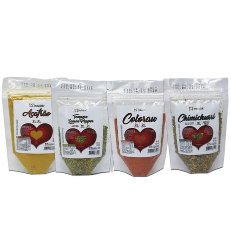 Temperos Lemon Pepper Açafrão Chimichurri e Colorau ProSaúde Menor preço em Temperos Lemon Pepper Açafrão Chimichurri e Colorau ProSaúde