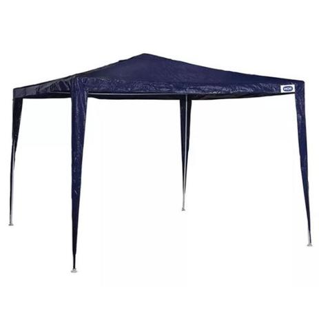 Tenda Gazebo Azul em Ráfia 3X3 Metros Desmontável MOR Menor preço em Tenda Gazebo Azul em Ráfia 3X3 Metros Desmontável MOR