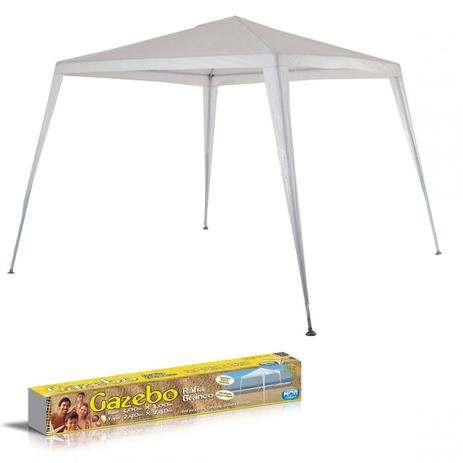 Tenda Gazebo de Encaixe Branca Topo 2,40 M X Base 3 M Mor Menor preço em Tenda Gazebo de Encaixe Branca Topo 2,40 M X Base 3 M Mor