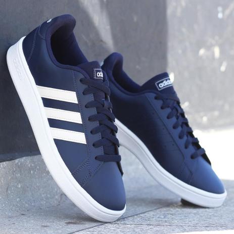 Tenis Adidas Marinho/Bege/Branco(Ee7906) Esportivo Grand Court Base - Tênis  Esportivo - Magazine Luiza