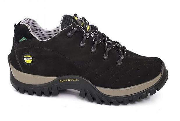 Tênis Adventure Cano Curto Masculino Tchwm Shoes Couro Nobuck - Preto Menor preço em Tênis Adventure Cano Curto Masculino Tchwm Shoes Couro Nobuck - Preto