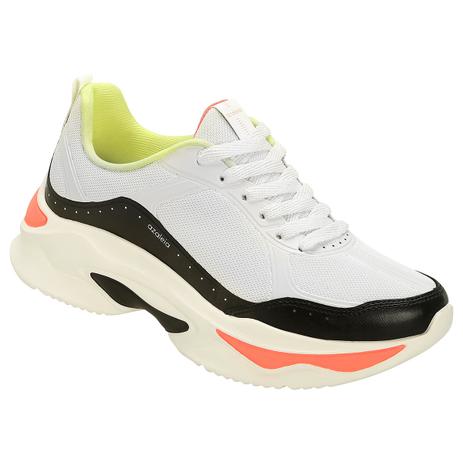Tênis Azaleia Chunky Sneaker Feminino - Preto e Limao Menor preço em Tênis Azaleia Chunky Sneaker Feminino - Preto e Limao