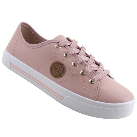 Tênis barato feminino casual moleca flatform sapatênis sapatilha lançamento rosa nude - Tênis Feminino - Magazine Luiza