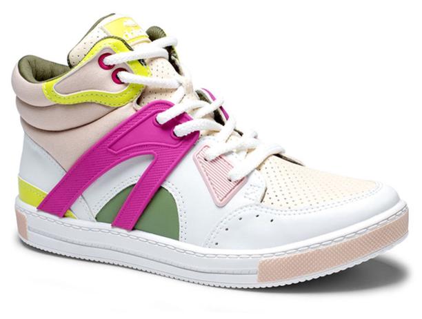 Tênis basquete vibes dakota cano alto multicolorido o queridinho das  garotas do brasil. - Basquete - Magazine Luiza