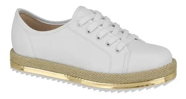 tenis dourado beira rio