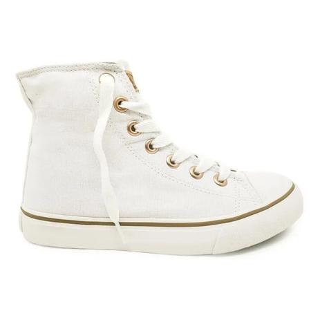 Tenis Feminino Casual Botinha Lona Capricho CP0655 em Promoção | Ofertas na  Americanas